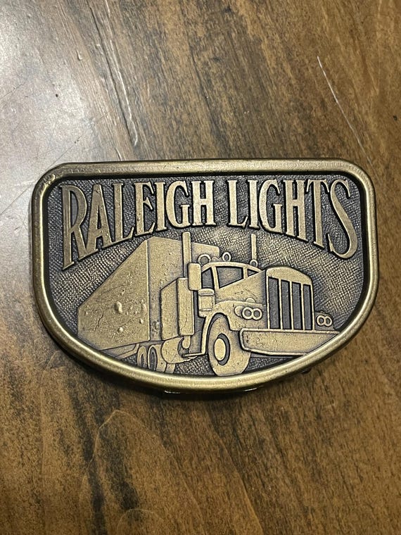 Vintagw Raleigh Lights belt buckle