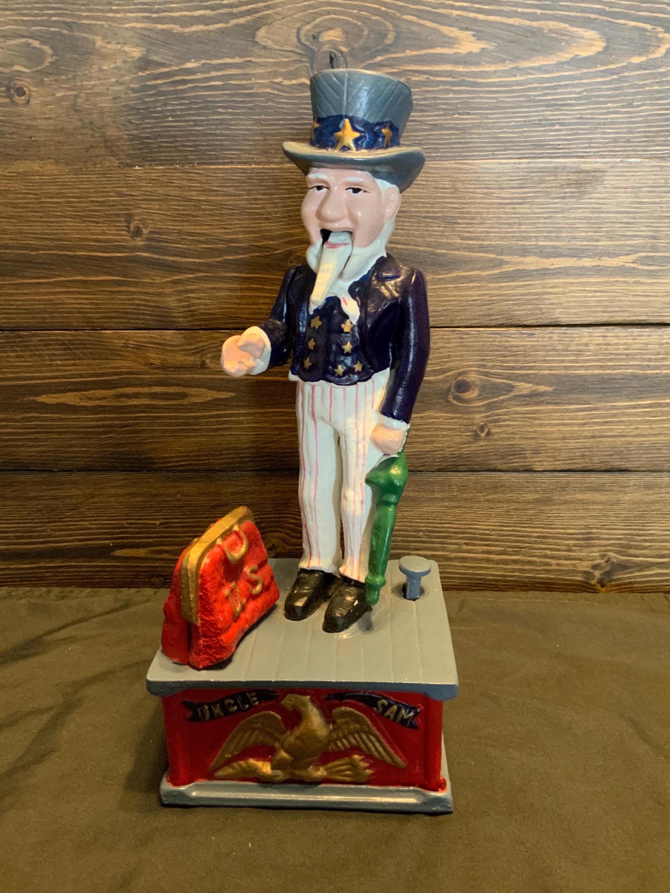 Uncle Sam Cast Iron Bank - Etsy