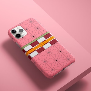 Demon Slayer Nezuko Phone Case Demon Slayer Case for Anime Lovers Gift Anime Phone Case Nezuko Kamado Phone Cover TOUGH Case iPhone Samsung
