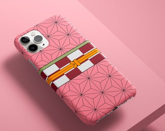 Demon Slayer Nezuko Phone Case Demon Slayer Case for Anime Lovers Gift Anime Phone Case Nezuko Kamado Phone Cover TOUGH Case iPhone Samsung