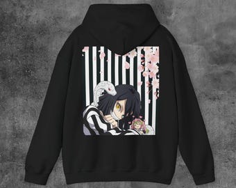 Demon Slayer Obanai Anime Demon Slayer Hoodie Anime LoversGeschenk Anime Hoodie Demon Slayer Mitsuri Kimetsu No Yaiba Merch Unisex Hoodie