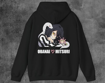 Demon Slayer Obanai Demon Slayer Hoodie für Anime Lovers Geschenk Anime Hoodie Demon Slayer Mitsuri Kimetsu No Yaiba Merch Unisex Hoodie