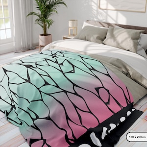 Demon Slayer Blanket Anime Demon Slayer Shinobu Anime blanket for Anime Lovers Gift Shinobu Anime Merch Demon Slayer Anime Decor