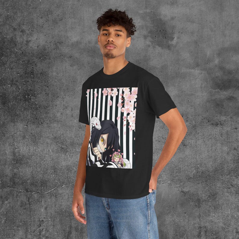 Anime T Shirt Demon Slayer Obanai Iguro Demon Slayer T Shirt Obanai Shirt Anime Tee Demon Slayer Mitsuri Shirt Anime Merch Unisex Tee image 5