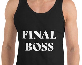 Final Boss gym tank top