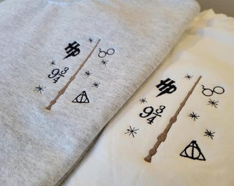 Wizard Wand Shop Embroidered Sweatshirt - Universal Trip Sweater