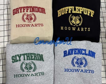 Wizard Castle Embroidered Sweatshirt: Comfy Cotton-Blend Pullover