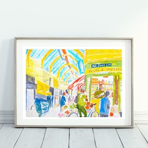 Brixton Market Poster - London art print - wall art - South London
