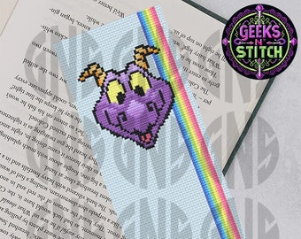 Purple Dragon Cross Stitch Bookmark