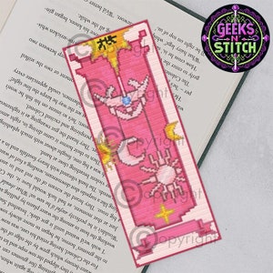 Magical Girl Sakura Cross Stitch Bookmark