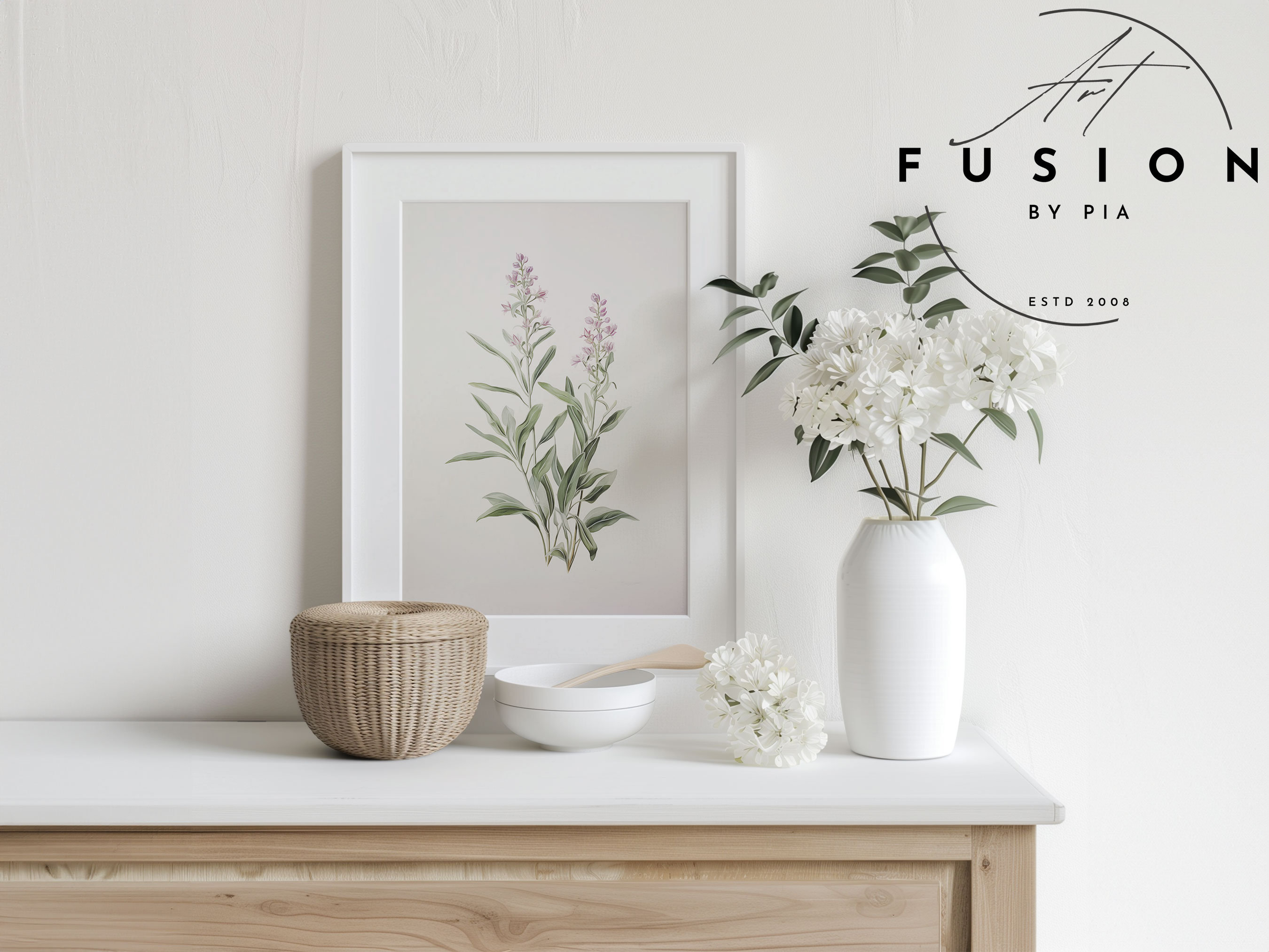 FENNEL ポスター Hog's Fennel, Botanical Print, Vintage Flower, Wall Art