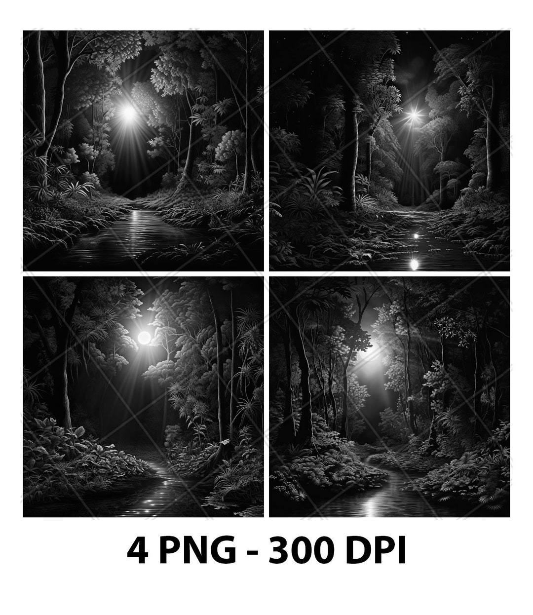 3D River Laser Engrave File PNG 2D Xtool Slate Coaster Etch Wood Burn