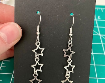 Star Dangle Earings y2k Punk Stargirl Grunge Goth Celestial