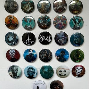 Ghost Band Pin Badge