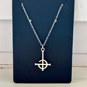 Ghost Band Grucifix Necklace