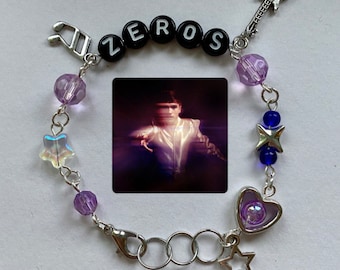 Declan McKenna Zeros Beaded Charm Bracelet Y2K