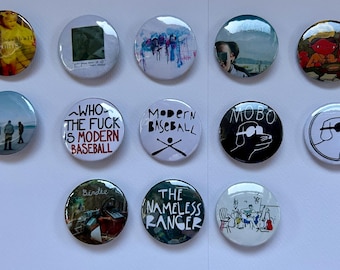 Modern Baseball Pin Badge