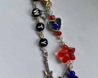 James Marriott Are We There Yet? Beaded Charm Keychain Phonecharm
