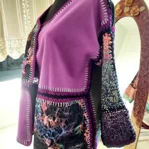 Crafted Elegance: Handmade Felt & Wool Jacket
