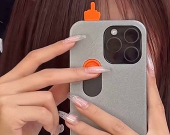 Funda para teléfono con el dedo medio