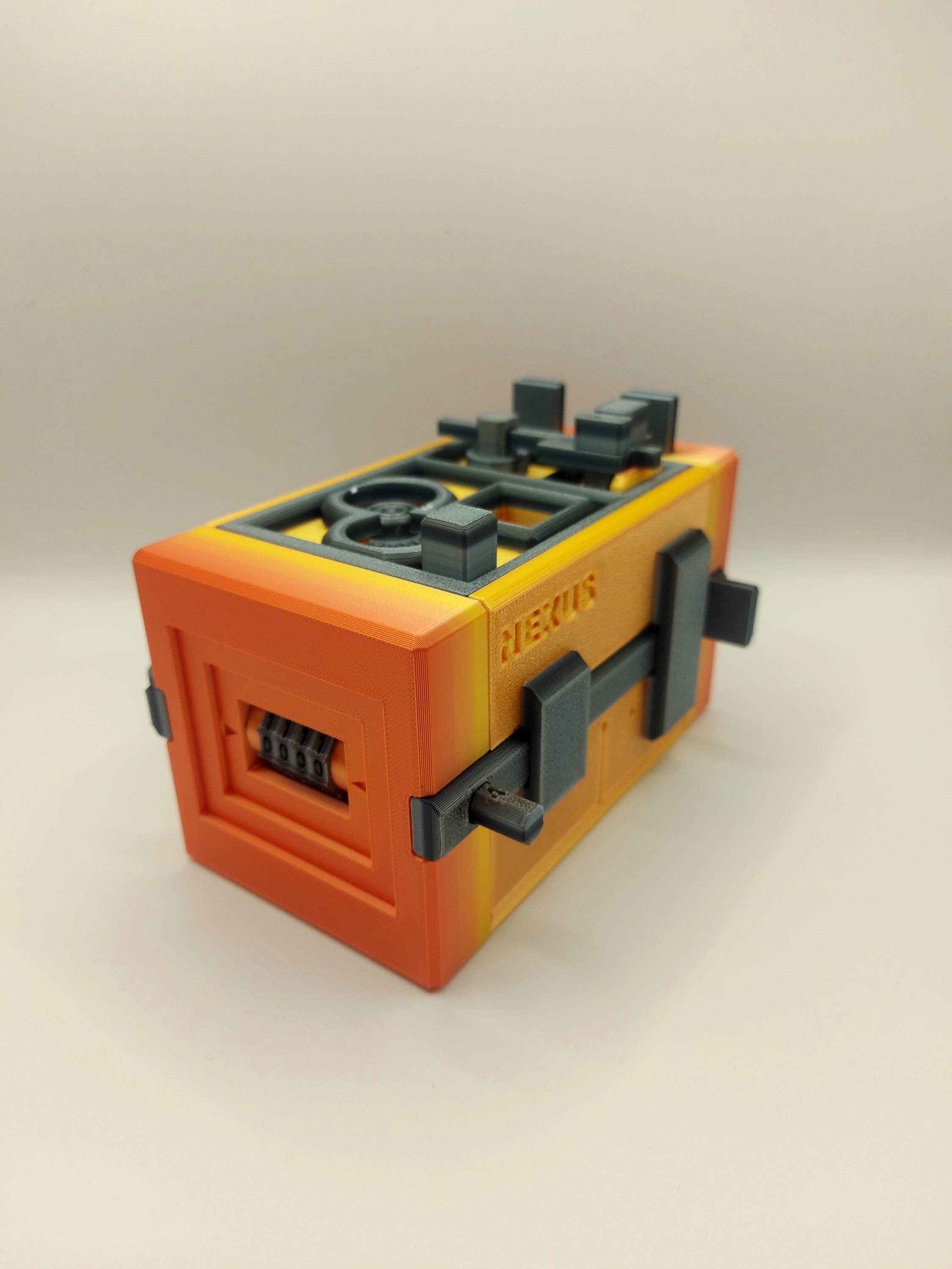 Nexus puzzle box, 36 step and 32 parts puzzle box, 3d printed puzzle box, discover hidden treasures, brain games, puzzle box