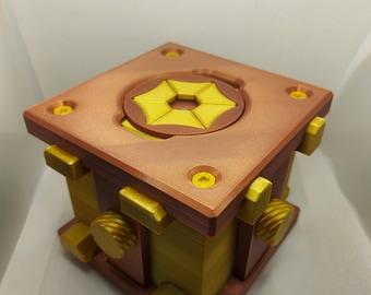 Arcana puzzle box, 3d printed puzzle box with 35 steps and 47 parts, step by step, brain games, maze, toys, brain teaser, mechanical puzzle