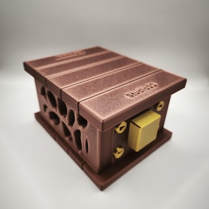 Areon puzzle box with 20 steps and 2 keys, 3d printed puzzle box, step by step, brain games, maze, toys, brain teaser, mechanical puzzle