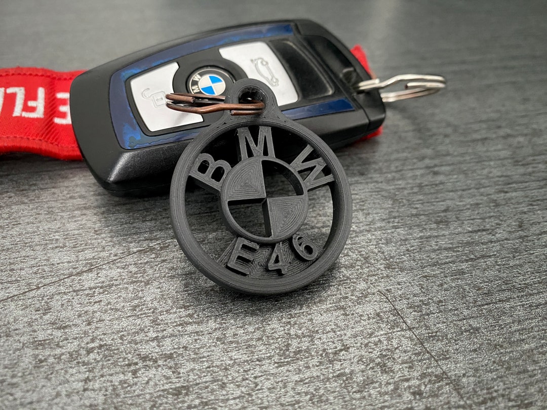 Sleek Matte Black BMW E46 Keychain Car Enthusiast Gift - Etsy