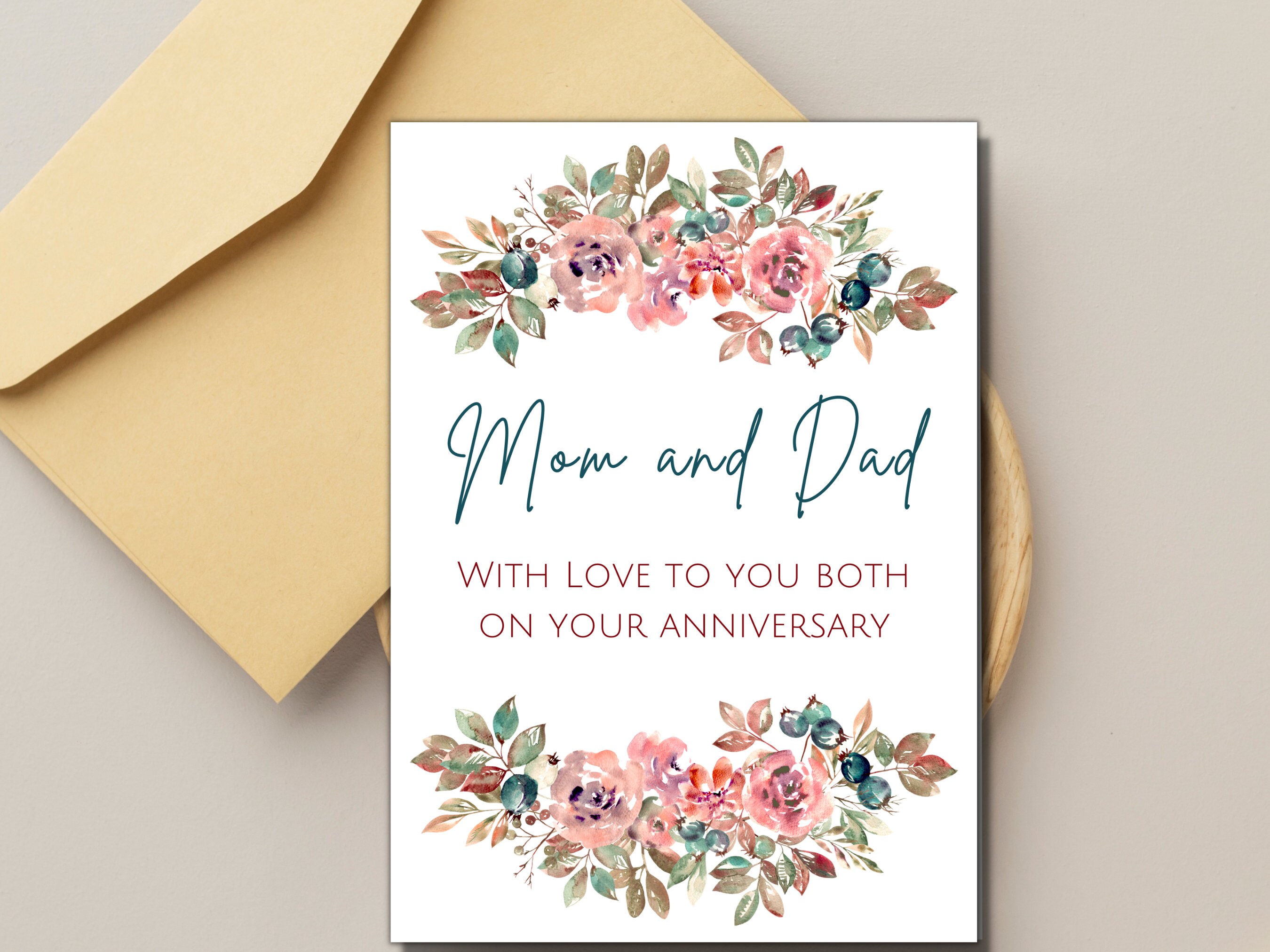 Funny ANNIVERSARY Card FOR MOM & DAD, FROM KIDS By American Greetings Envelope✉