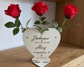 Rosenstnder, Blumenstnder, Herzfrmig, Valentinstag Geschenk, Geschenk  Herz Form, Aufsteller, Wohnzimmer Deko Ideen, Holzherz auf stnder - Etsy.de