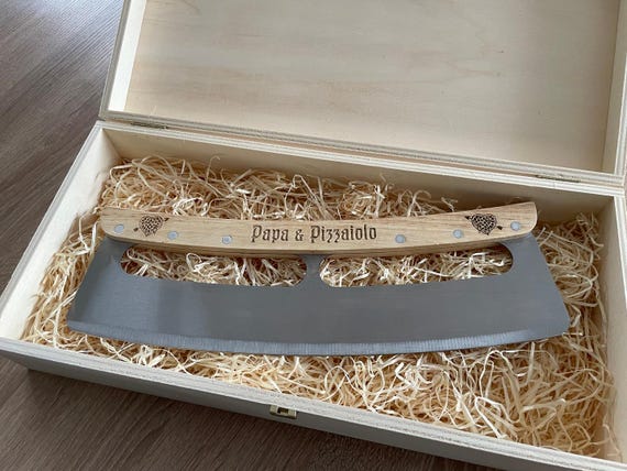 Pizzamesser, Pizzaschneider, Pizzaroller, Wiegemesser, Pizza Cutter, Kochgeschenke für Ihn, Kochgeschenke für Männer, Weihnachtsgeschenk
