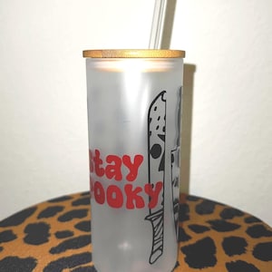 Custom Halloween Glass Cup