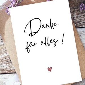Danke für alles !  | Einfach mal Danke sagen!  |  Geschenk für Partner | Geschenk für Lieblingsmenschen | 0152