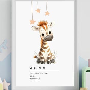 Póster de nacimiento personalizado / tablero de nacimiento de bebé / póster de nacimiento / póster de nacimiento / para nacimiento / regalo de nacimiento | 0095 B