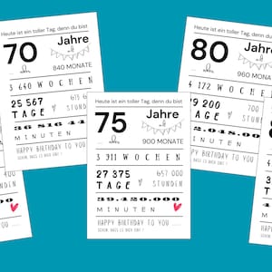 Verjaardagskaart voor 65e / 70e / 75e / 80e / 85e verjaardag | Cadeau |  Wenskaart | Gefeliciteerd met je verjaardagskaart | 0160