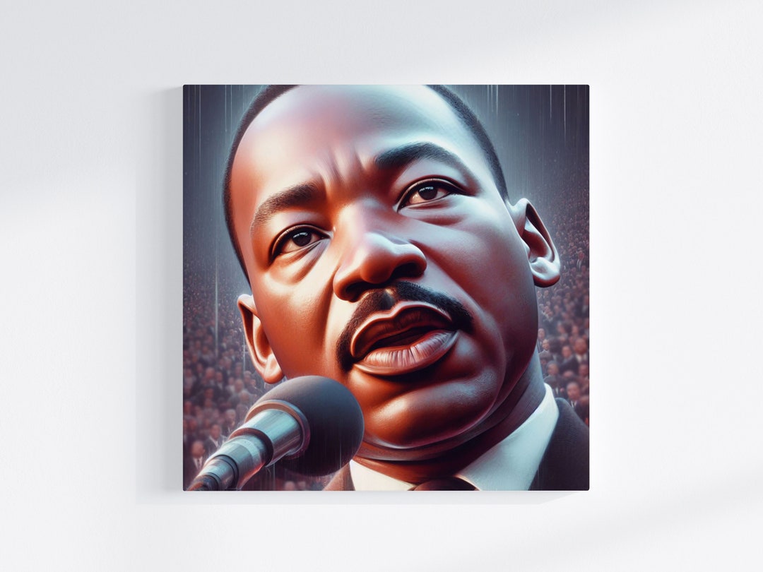 MLK Canvas Print Canvas Wall Art African American Art Canvas Art Martin ...