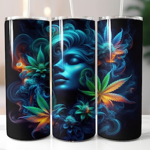 Marijuana Leaf Tumbler Wrap - 20oz Skinny Tumbler Sublimation Straight Design - Marijuana Tumbler Wrap - Digital Download