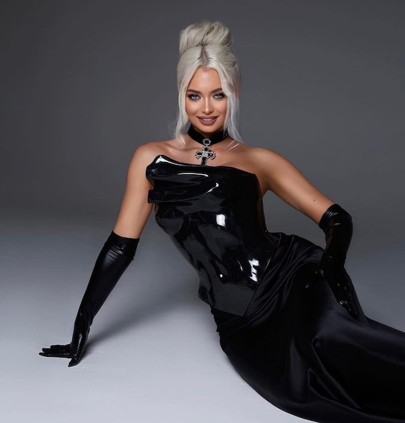 Festival Breastplate Top - Shiny Futuristic Corset For Women Backless Costume