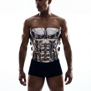 Silver Corset Top - Etsy