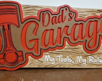 Dad's Garage Sign