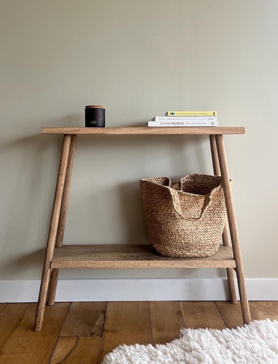 Rustic Console Table, hallway table, solid oak, narrow table, slim console table. 'The Tove Console Table'