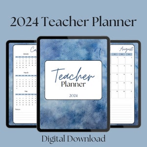 Digital Teacher Planner 2024, Lesson Planner, Academic Planner, Goodnotes Planner