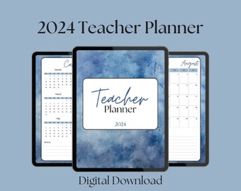 Digitale lerarenplanner 2024, lesplanner, academische planner, Goodnotes Planner