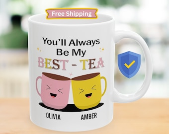 Custom Best Friend Mug, Best Friend Gift, Best Friend Friendship mug, BFF Mug, Christmas Gift, Long Distance Friends Mug, Ceramic Mug