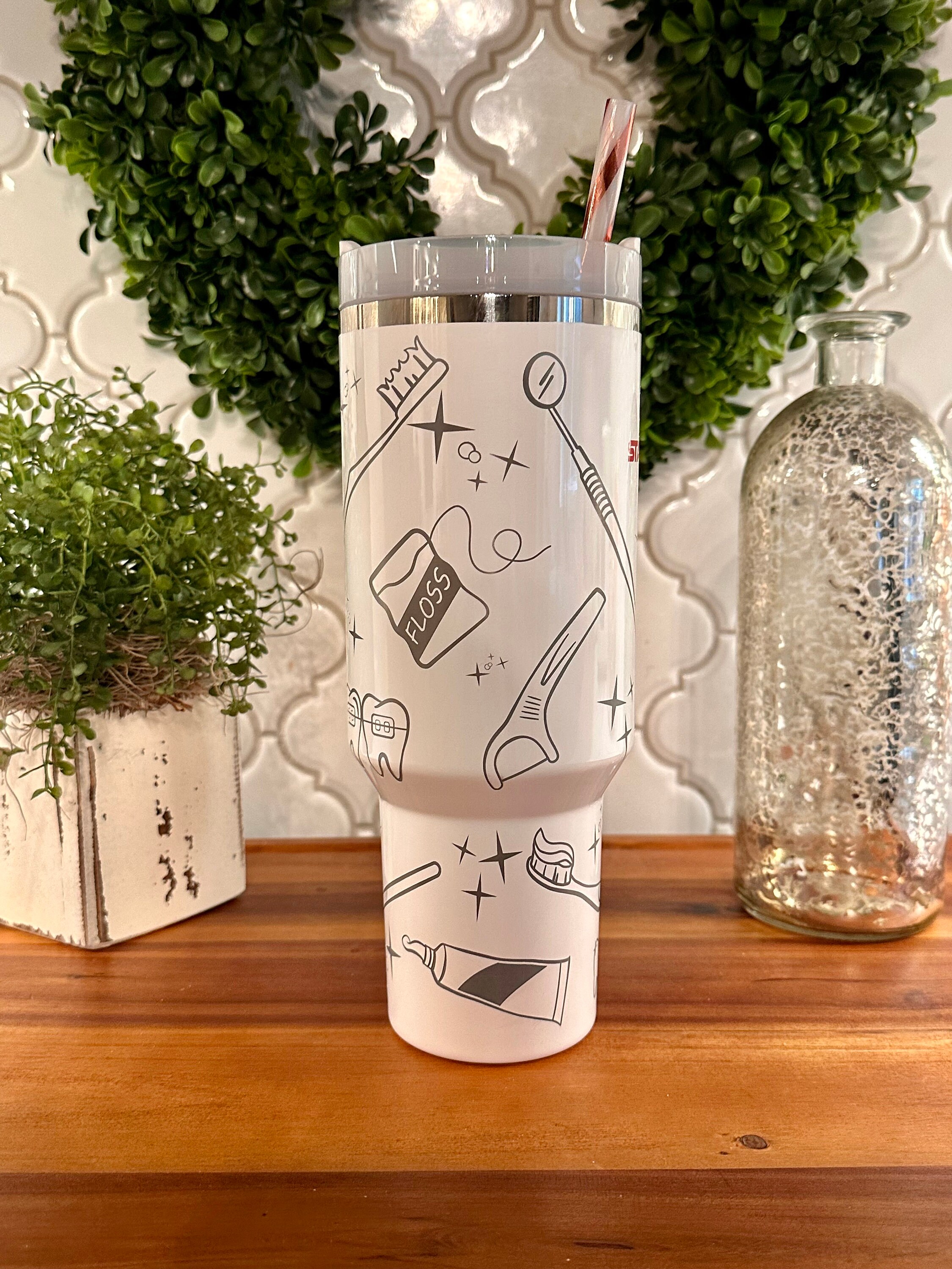 40oz Stanley Tumbler With Dental/dentist Theme - Etsy
