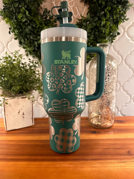 40oz Stanley Tumbler With Shamrocks, St. Patrick's Day - Etsy