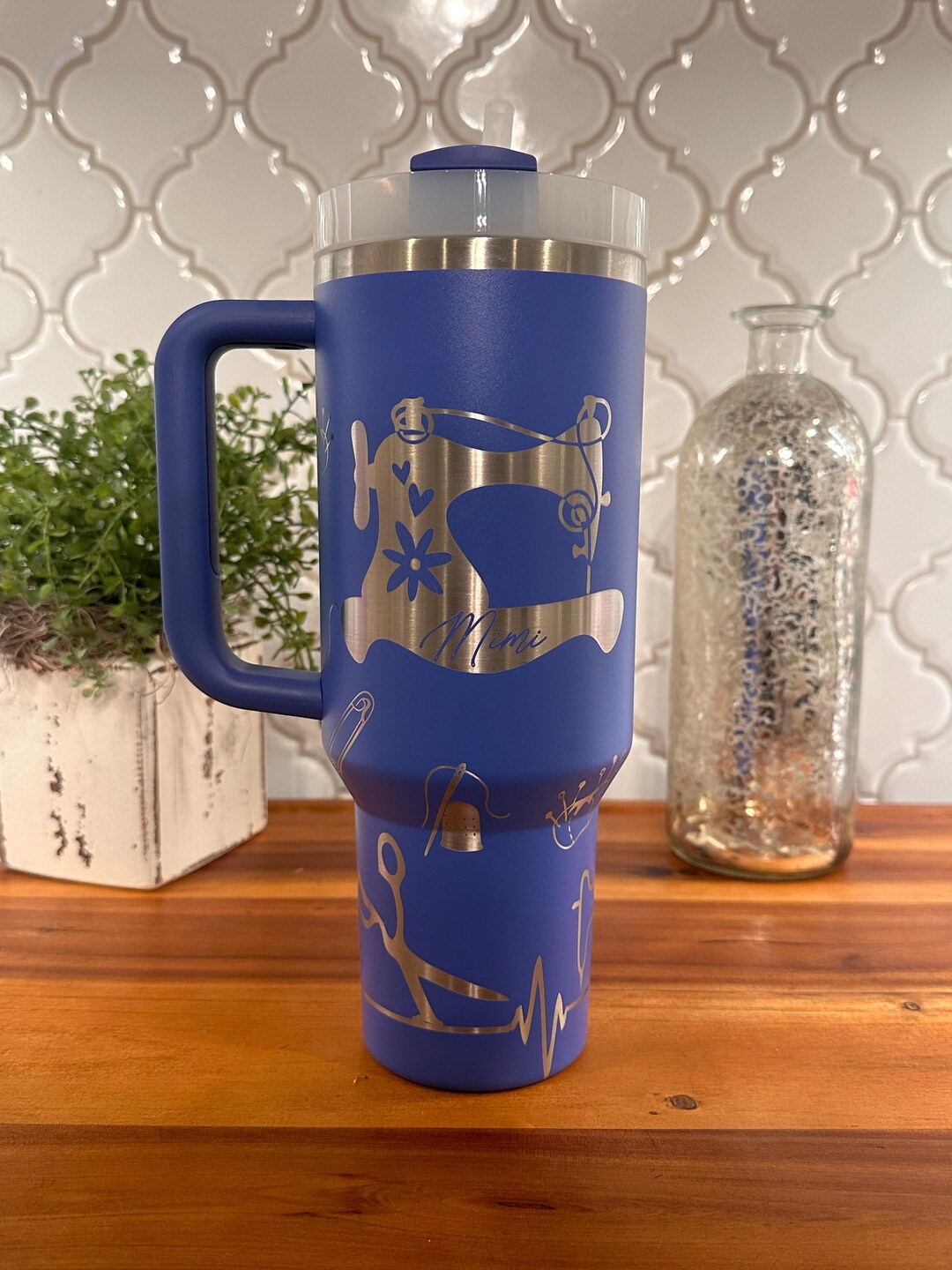 40oz Engraved Personalized Sewing Stanley Tumbler - Etsy