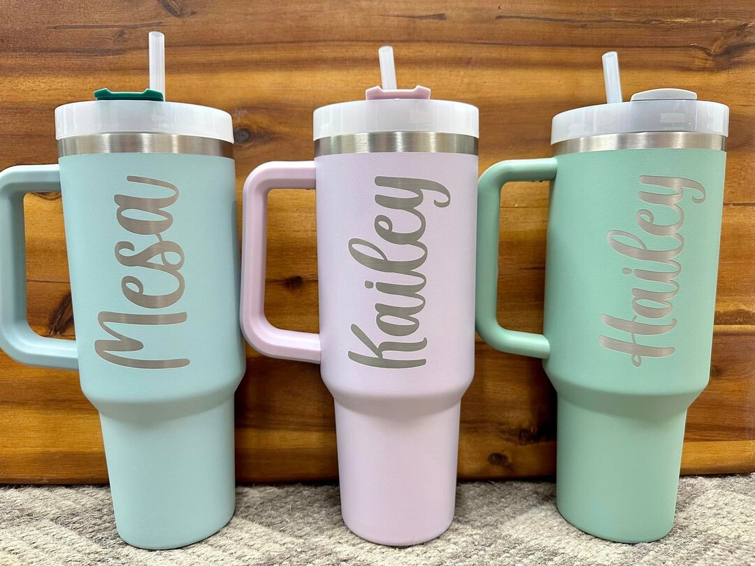 40oz Engraved Personalized Stanley Tumbler With Name - Etsy