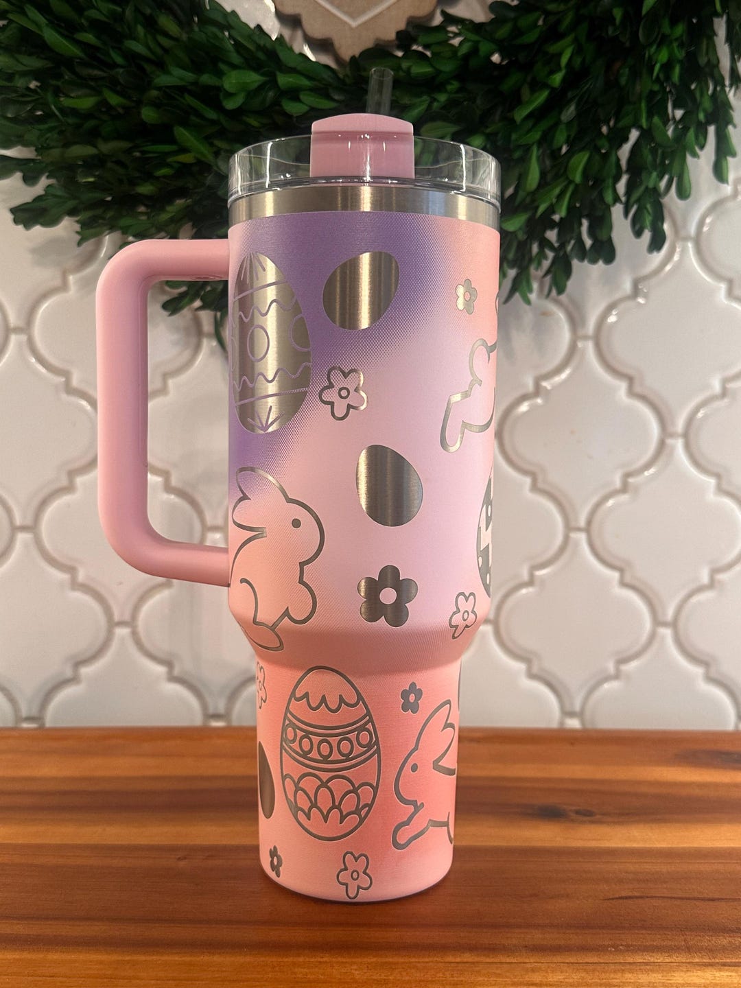 40oz Stanley Tumbler With Easter Engraving - Etsy