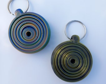 Gyroscopic 3d printed fidget, Sensory spinner, Keyring, ASMR keychain, Gyro fidget spinner